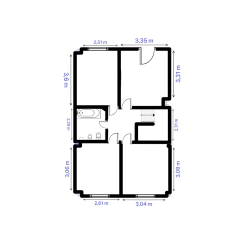 Plano planta alta